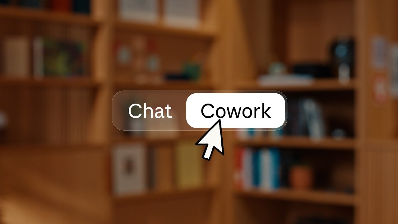 Title card of Anthropic's video, Claude Cowork and chat are now one Claude.